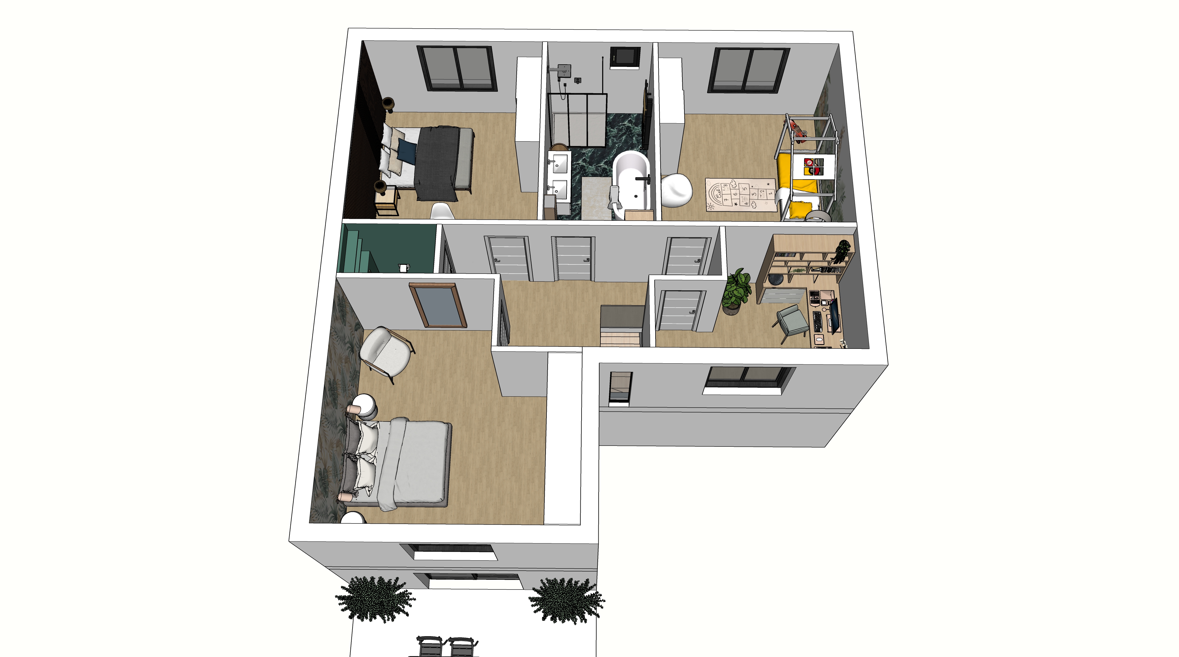 conception maison R+1 sur terrain à vendre